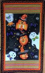 Halloween Wall Hanging. Ghosts, Pumpkins, Bats, Spiders - thumbnail 1