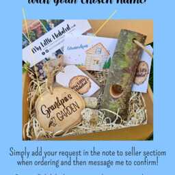 Grandad's Garden Gift Box - Wooden Sign + Bird Feeder Food Gardener Dad Grandpa Father's Day Grandparent Pops Daddy - thumbnail 4
