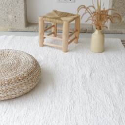 Large White Rug 170x240cm, Area Rug, Living Room Bedroom Bohemian Kids Minimal Decoration, Scandinavian - thumbnail 3