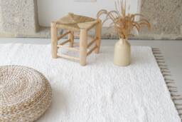 Large White Rug 170x240cm, Area Rug, Living Room Bedroom Bohemian Kids Minimal Decoration, Scandinavian