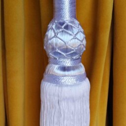 1 Beautiful Luxury New Handmade Solid White Color Window Treatments Large Drapery Curtain Tassel Rope/Cord Tie Back Holding/Holdback - thumbnail 2