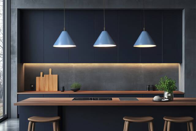 Scandinavian Cone Pendant Light, Nordic Kitchen Hanging Lamp, Clay, Naaya Conix - image 1
