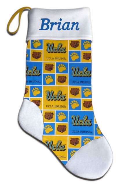 New Personalized Ucla Bruins University Of Los Angeles Christmas Stocking