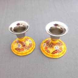 Shabbat Candlestick, Floral Candlesticks, Judaica, Housewarming Gift, Candle Holders, Table Decoration, Candlestick, Bat Mitzvah, Jewish Art - thumbnail 3
