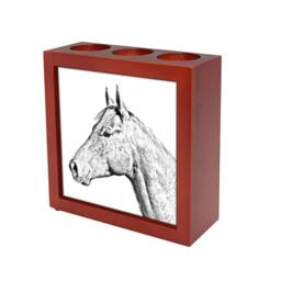 Holsteiner - Wooden Stand For Candles/Pens With The Image Of A Horse New Collection - thumbnail 1
