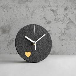 Paper Anniversary Gift For Couple, Unique Recycled Desk Clock, Eco Friendly Wedding Gift, Housewarming New Home Owner