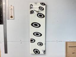 Pale Green & Black Abstract Resin Wall Clock, Long Modern Unusual Home Decor, Luxury Clocks