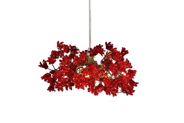 Ceiling Lighting, Kitchen Island Light With Red Color Jumping Flowers - image 1