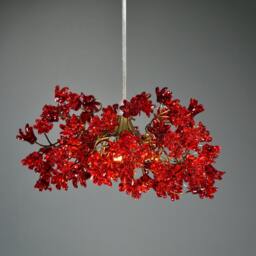 Ceiling Lighting, Kitchen Island Light With Red Color Jumping Flowers - thumbnail 2