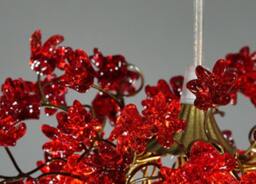 Ceiling Lighting, Kitchen Island Light With Red Color Jumping Flowers - thumbnail 3