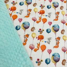 Personalised Baby Blanket Girl Fox Woodland Boy Pink Shower Gift Custom Minky - thumbnail 3