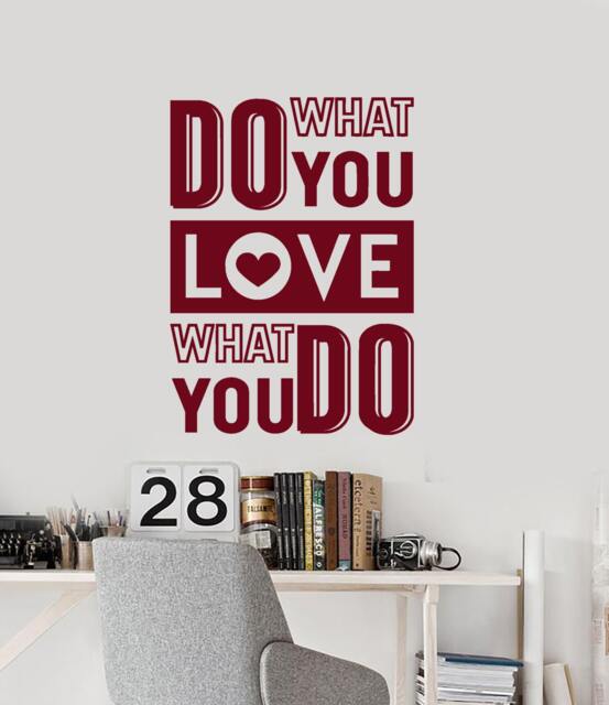 Wall Vinyl Decal Office Space Inspirational Words Motivational Quotes Modern Home Or Decor - #1205Dz - image 1