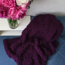 Plush Baby Blanket Velvet Plaid Yarn Shower Gift Micro-Polyester Knitted - thumbnail 2
