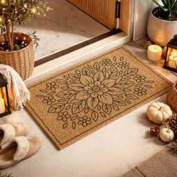 Wildflower Doormat - Spring Floral Entry Rug Outdoor Welcome Mat - thumbnail 4
