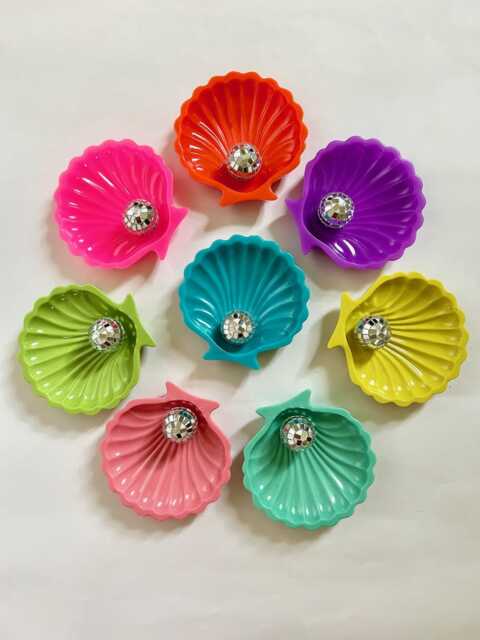 Disco Pearl Seashell Wall Hangings/Dopamine D??cor/Pop Art/Maximalist D??cor/Beach Decor/Unique Gift/ Ball/ Art - image 1