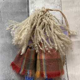 Hand Knitted Christmas Fairy Angel Ornament, Tree Topper , Gift - thumbnail 4