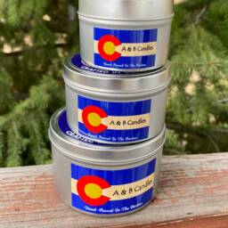 Amber Avalanche Soy Candle in Tin Or Glass. Hand-Poured Colorado - thumbnail 2