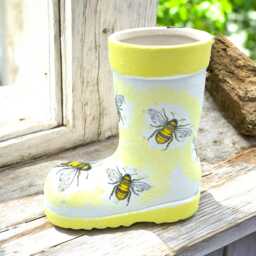Wellington Planter, Bee Wellie Planters, Succulent Indoor Planters & Pots, Gifts, Gift For Mum, Plant Pots - thumbnail 1