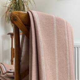 Sample Only - Curtains Made To Measure? Just Need Pole Length & Drop Quote Dusty Pink Linen Lana Blush Pink/Nat - thumbnail 2