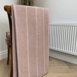 Sample Only - Curtains Made To Measure? Just Need Pole Length & Drop Quote Dusty Pink Linen Lana Blush Pink/Nat - thumbnail 3