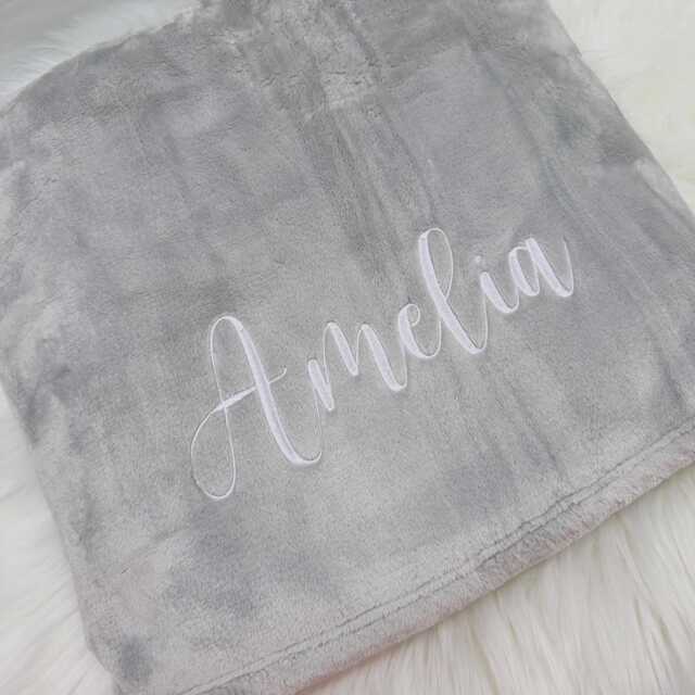 Personalised Embroidered Luxury Fleece Blanket - Custom Embroidery, Warmth & Style - image 1