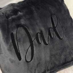Personalised Embroidered Luxury Fleece Blanket - Custom Embroidery, Warmth & Style - thumbnail 3
