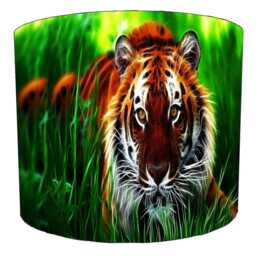 Tiger Drum Lampshade For Ceiling Light Pendants Or Table Lamp Bases - thumbnail 2
