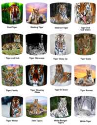 Tiger Drum Lampshades For Ceiling Light Shades Pendants Or Table Lamp Shades