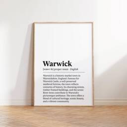 Warwick Poster Print Set - Of 3 Posters - Castle Watercolour Picture Painting Wall Hanging Artwork Art Travel Decor - thumbnail 3