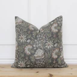 Floral Hand Block Printed Pillow Cover - Indian Print Handmade 20 X 16 26 Etta - thumbnail 1