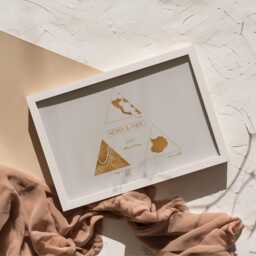 Special Locations Map Print - Personalised Metallic Foil Landscape Foiled Street Art Any Location Framed Gift - thumbnail 2