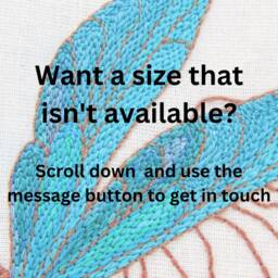Blue & Orange Leaf Print Cushion - Romo Ilsa Pillow Cover Handmade in The UK - thumbnail 2