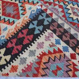 7x10 Ft Chubi New Afghan Kilim Rug, Flatweave Maimana Tribal Turkmen Oriental Rug, Vintage Rug For Bedroom, Livingroom Carpet - thumbnail 4