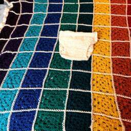Made To Order Rainbow Lap Blankets - thumbnail 2