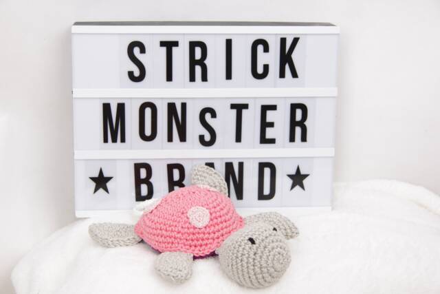 Crocheted Musical Box Turtle - image 1