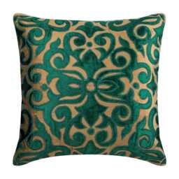 "Decorative Peacock Green Bed Pillow Cover 24""x24""/26""x26"