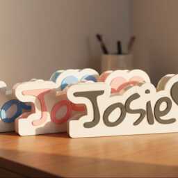 Personalised Desk Organiser - Custom Pen Pot Stationery Holder Name & Heart Design Kids Tidy - thumbnail 3