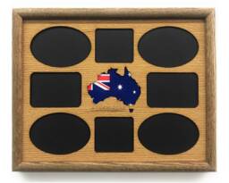 Australia Vacation Picture Frame - 11x14 Holds 8 Photos Kangaroo Island, Great Barrier Reef, Sydney Opera House Travel Decor - thumbnail 1