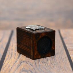 Welsh Corgi Cardigan - Wooden Candlestick With Dog, Souvenir, Decoration, Limited Edition, Collection - thumbnail 3