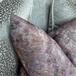 Designer Cushion Cover, Marble Design Pillow Luxury Pink Copper Pittura Clarke & Fabric, Double Sided Cover - thumbnail 2