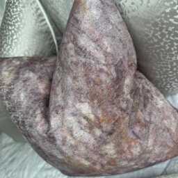 Designer Cushion Cover, Marble Design Pillow Luxury Pink Copper Pittura Clarke & Fabric, Double Sided Cover - thumbnail 3