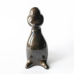 Hand Carved Ash Wood Duck Figurine Minimalist Sculpture - thumbnail 3