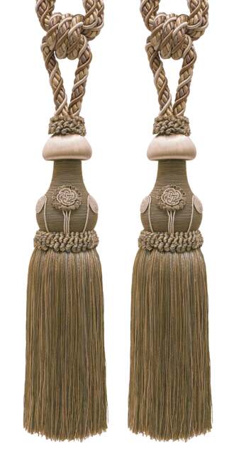 "D??copro Tassel Tieback, Length 12"" - 30.5cm, Spread 32" - image 1