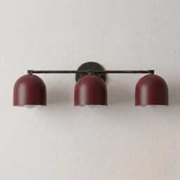 Modern Gold Triple Dome Vanity Light - Minimalist Bathroom Sconce, Ambient Glow - thumbnail 3