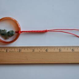 Jade Fish Agate Charm - Natural/Grade A - thumbnail 4