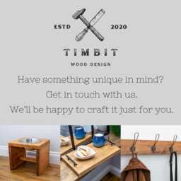 Chunky Bedside Table With Drawer/Farmhouse Rustic Bedroom - thumbnail 4