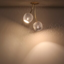 Claylight Duet - Semi-Flush Mount Ceiling Light Ceramic Fixture Minimalist Decor - thumbnail 3
