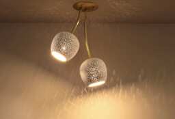 Claylight Duet - Semi-Flush Mount Ceiling Light Ceramic Fixture Minimalist Decor