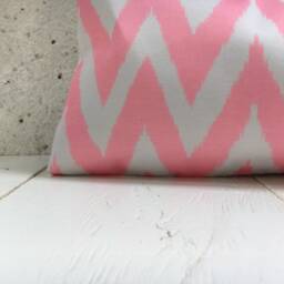 Silk Ikat Pillow Cover 10x24, Modern Home Decor - thumbnail 3