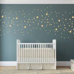 Gold Star Wall Decals, Peel & Stick Nursery Decor